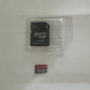 Sony MicroSD Card with Adapter - Black and Red
